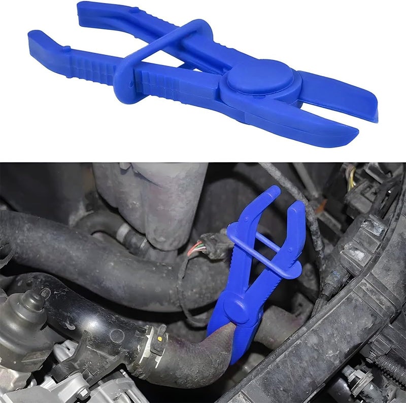 zipelo Hose Clamp Pliers, 6 Pack 3 Size Line Pinch Clamps Set, Plastic Hose Pinching Off Pliers for Automotive Radiator, Brake, Gas, Coolant Hoses and Fuel Lines, Vehicle Tools Car Accessories (Blue) - Image 3